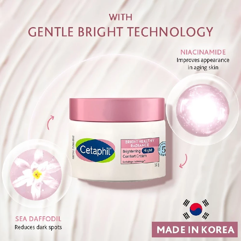 Cetaphil Brightening Night Cream with Niacinamide reduces Dark spots, 50 g-7.webp